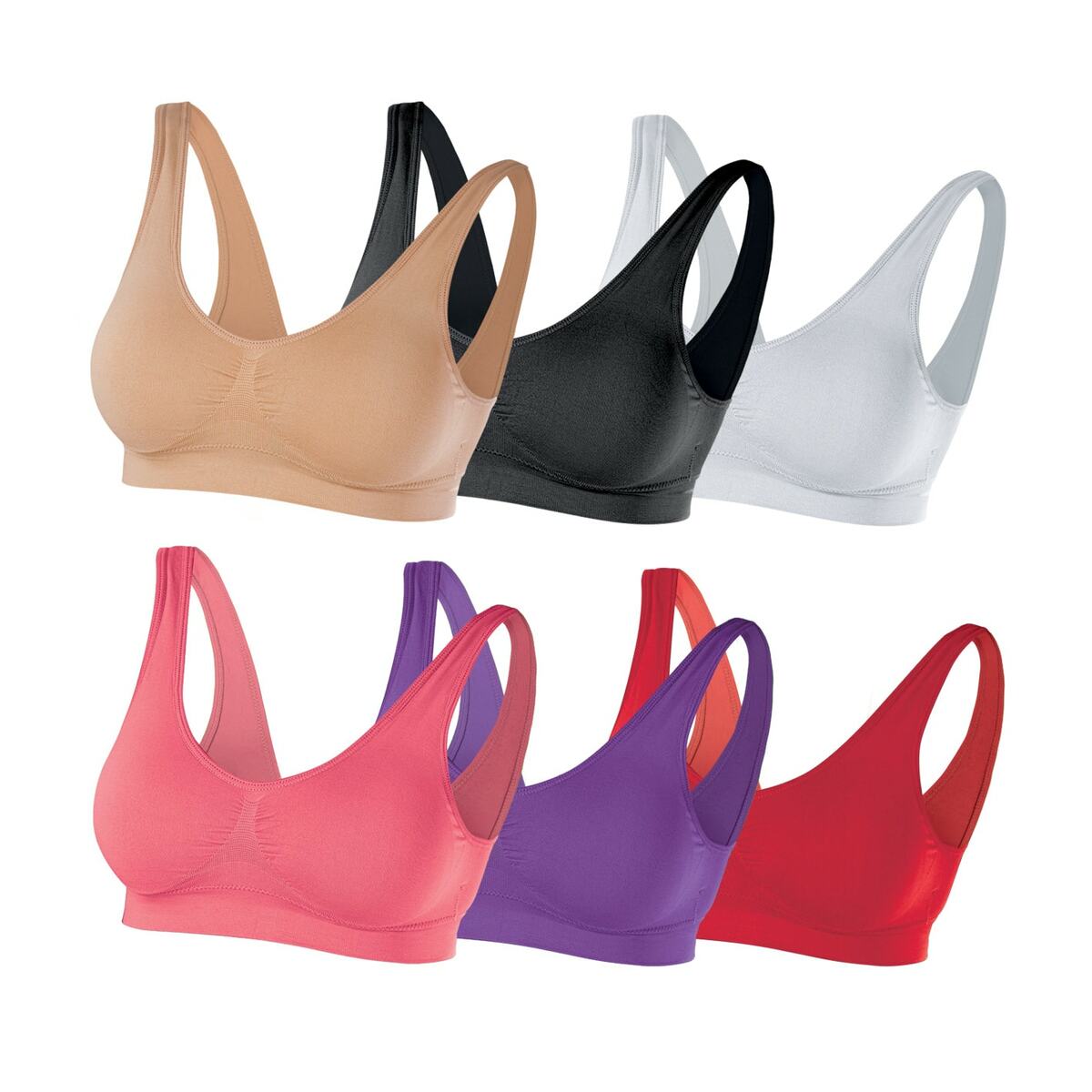 Bild 1 von SLIMmaxx Super-BH Mailand 6er-Set- versch. Größen - 48/50 (2XL)