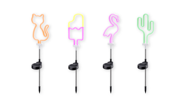 Bild 2 von LIVING ART Solar-Neon-Gartenstecker