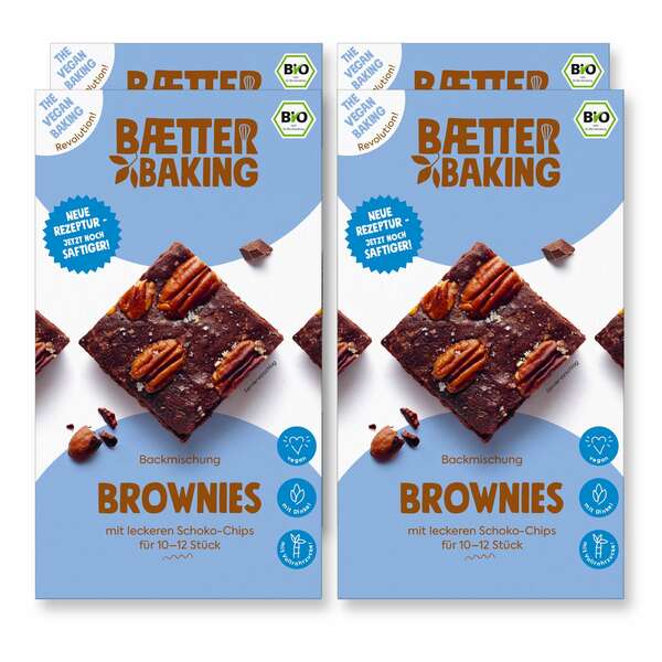 Bild 1 von Baetter Baking Bio-Backmischung Brownies, 4er Pack