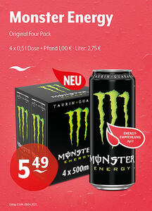 Monster Energy Original Four Pack