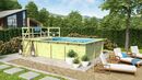 Bild 1 von Karibu | Rechteckiger Massivholz Pool 308,7 x 396 cm | Set mit 1 Sonnenterrasse inkl. Holzpool