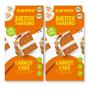Baetter Baking Bio-Backmischung Carrot Cake, 4er Pack