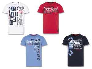 Camp David Herren T-Shirt aus reiner Baumwolle
