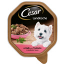 Bild 1 von Cesar Hundefutter Landküche Mini Filets in Soße Kalb+Truthahn 150g