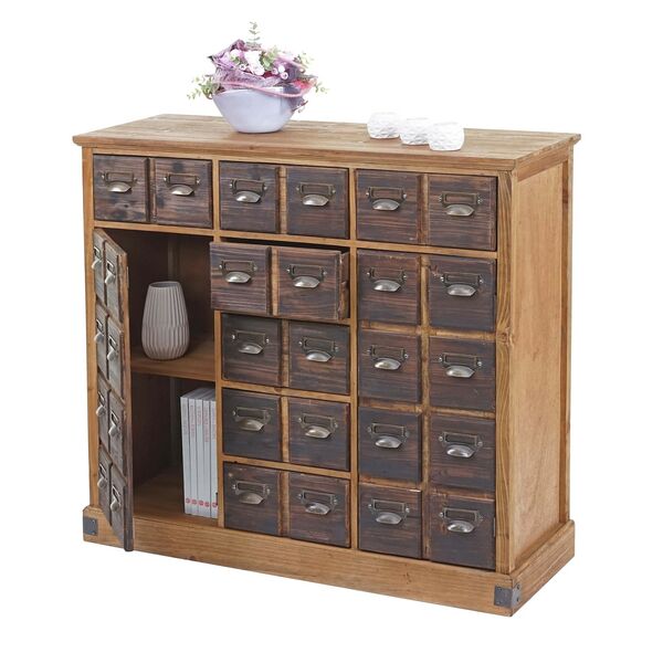 Bild 1 von Apothekerkommode MCW-F33, Schubladenschrank, Tanne Holz massiv Vintage 90x100x35cm