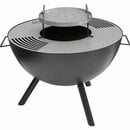 Bild 1 von Jamestown Holzkohlegrill mit Feuerschalenfunktion Ø 58 cm Schwarz