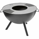 Bild 3 von Jamestown Holzkohlegrill mit Feuerschalenfunktion Ø 58 cm Schwarz