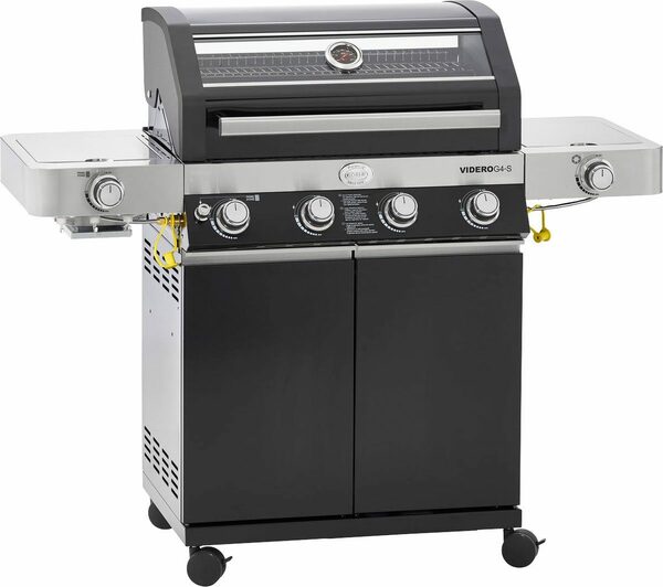 Bild 1 von RÖSLE Gasgrill BBQ-Station VIDERO, 25524, G4-S Schwarz, 4 Brenner, extra Primezone und Seitenbrenner, VARIO+