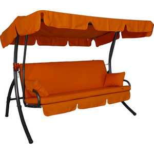 Angerer Freizeitmöbel Hollywoodschaukel 'Trend Fun' 3-Sitzer orange 210 x 160 x 145 cm