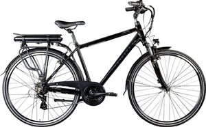 Zündapp E-Bike Trekking Z802 700c Herren 28 Zoll RH 48cm 21-Gang 374 Wh schwarz grau