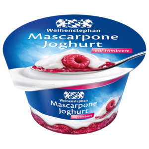 Weihenstephan Mascarpone Joghurt auf Himbeere 150g