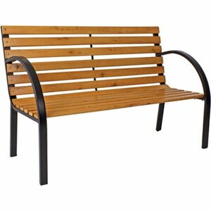 Garden Pleasure Parkbank Bellevue Schwarz B 122 cm x H 80 cm x T 60 cm