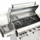 Bild 4 von TAINO Gasgrill PLATINUM 6+2, Gasgrill mit Abdeckhaube, Gasdruckminderer und Gasschlauch, Piezozündung, Grillfläche: 92x42 cm, Sear-Brenner bis 800°C