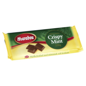Marabou Schokolade Crispy Mint 250g