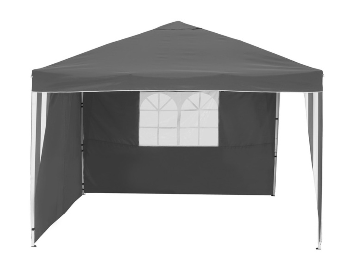 LIVARNO home AluminiumFaltpavillon, 2 Seitenwände, mit Fenster von