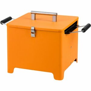 Tepro Holzkohlegrill Chill & Grill Cube Orange 31,5 x 31,5 cm