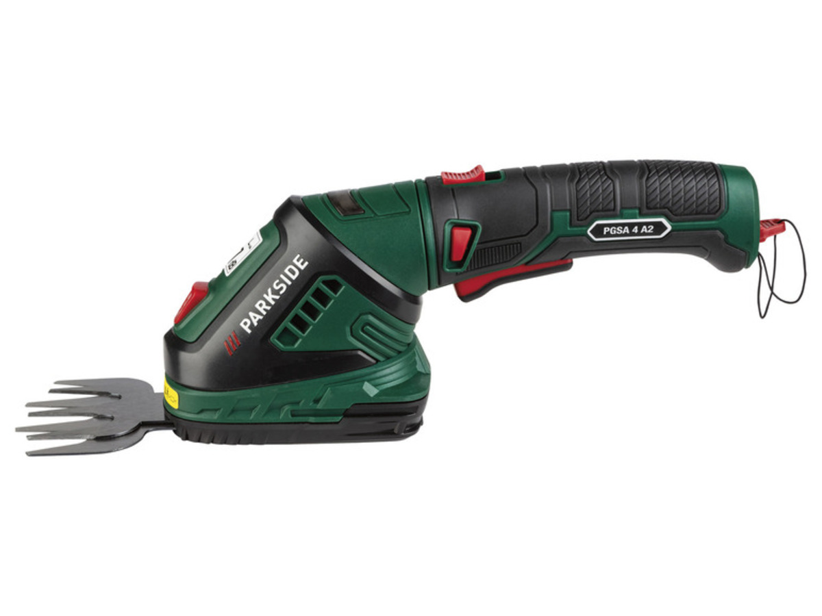 Bild 4 von PARKSIDE® 4 V Akku-Gras und Strauchschere »PGSA 4 A2«, um 180° drehbarer Softgriff