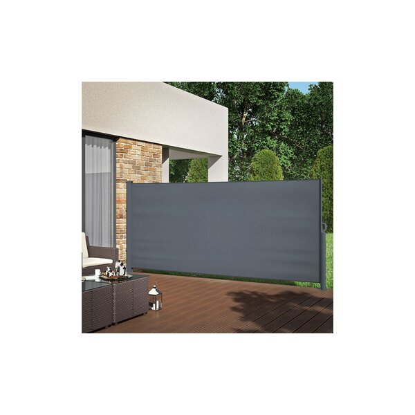 Bild 1 von ALU Seitenmarkise Sichtschutz 160x350cm Sonnenschutz Seitenrollo Markise 280g/m²