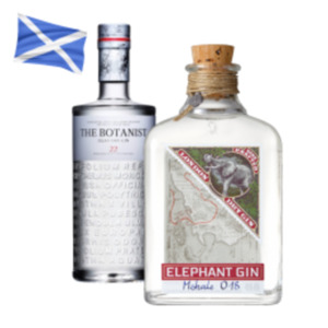 Elephant London Dry Gin, The Botanist Dry Gin, Gin Sul oder