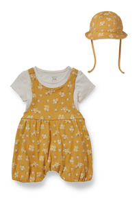 C&A Baby-Outfit-3 teilig, Weiß, Größe: 56