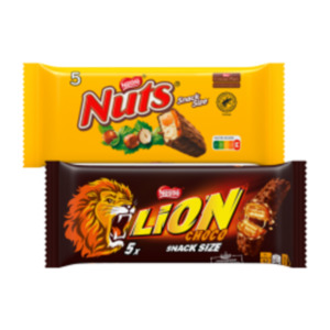 Lion, Smarties, Nuts Multipacks