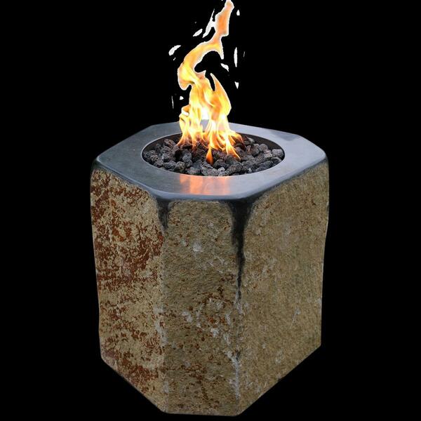 Bild 1 von Modeno Feuerstelle Derby aus Basalt Naturstein schwarz/braun
