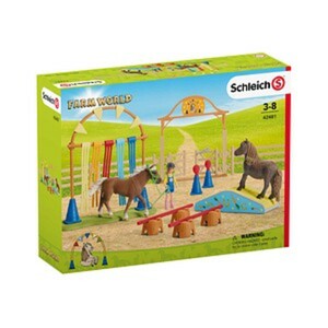 Schleich® Farm World 42481 Pony Agility Training Spielfiguren-Set