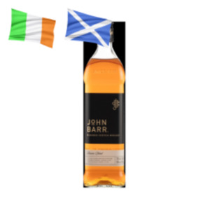 Kilbeggan Finest Irish Whiskey, John Barr Whiskey oder William Grant's Tripel