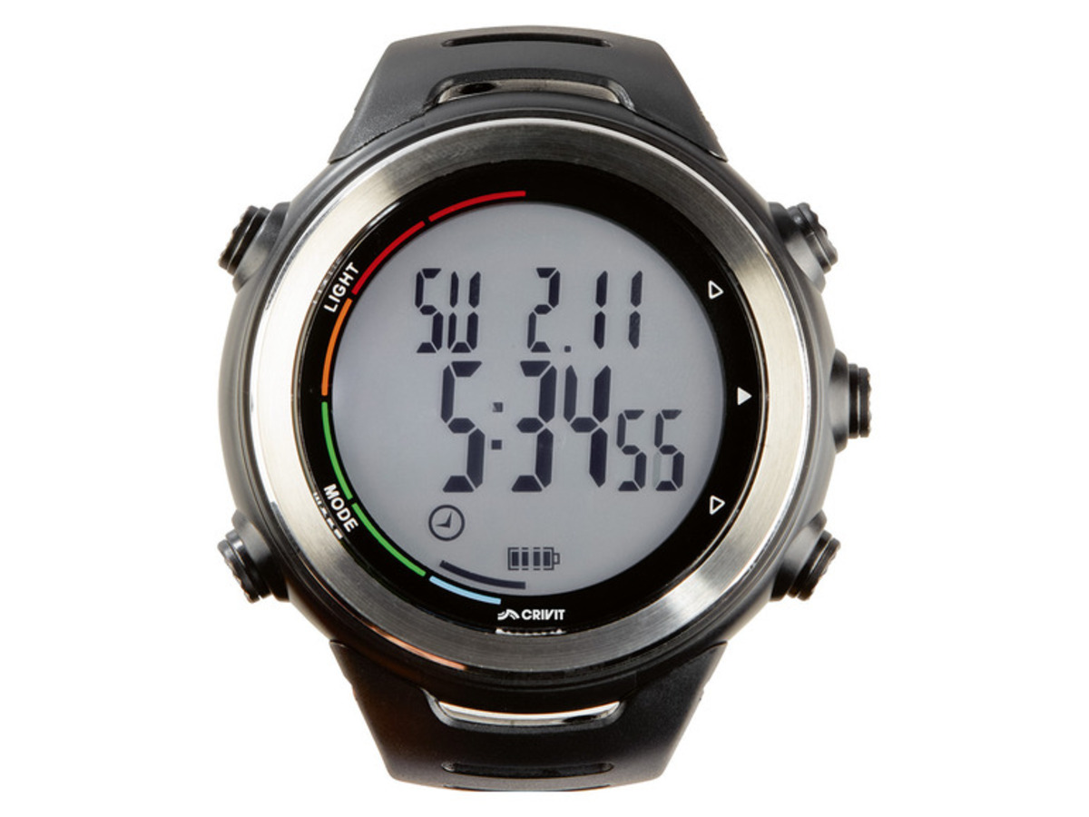 Bild 2 von CRIVIT Herzfrequenzmessuhr mit Schrittzähler