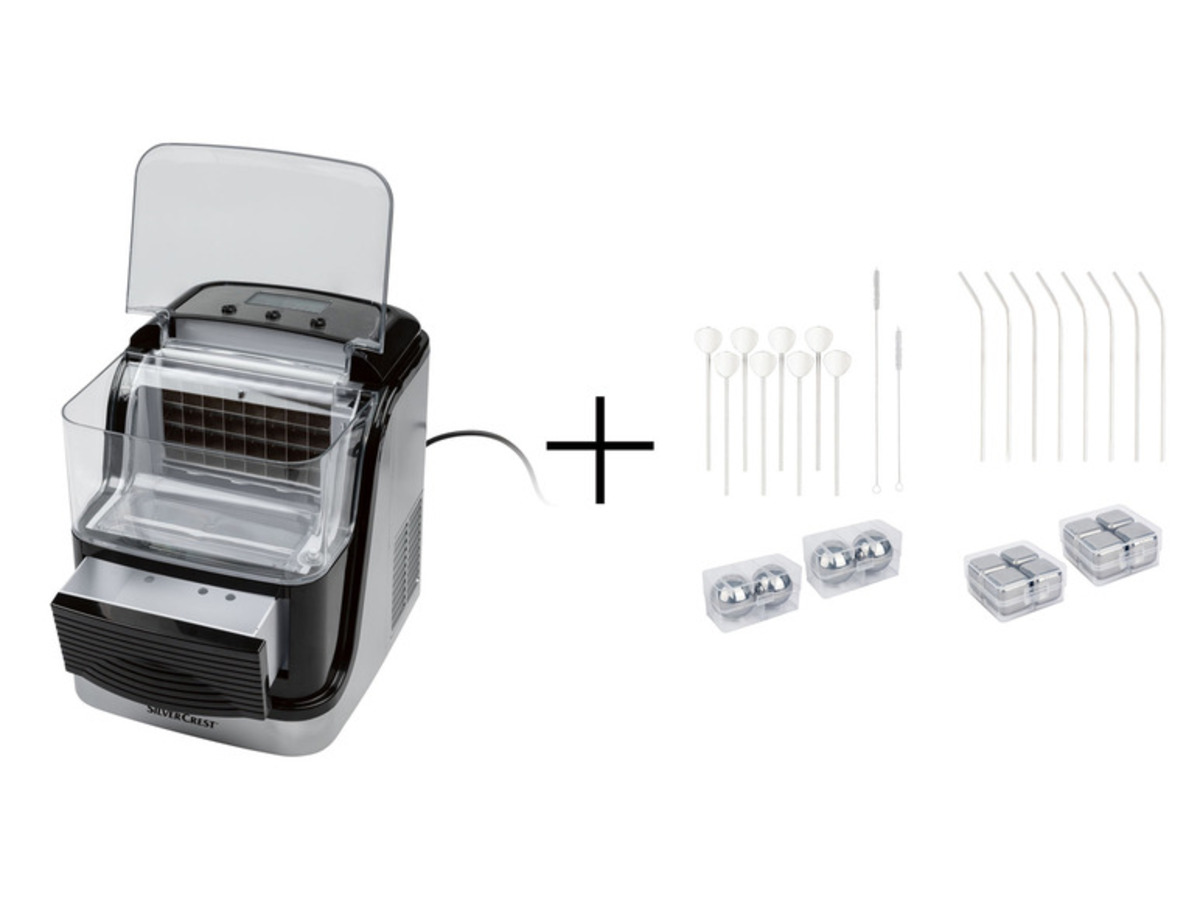 Bild 1 von SILVERCREST® Eiswürfelmaschine »ICM 220A1« + Trinkhalmset XXL