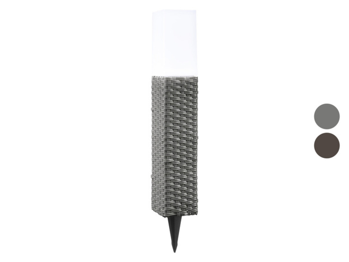 LIVARNO home LEDSolarleuchte, in RattanOptik, mit 4 LEDs von Lidl