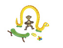 Bild 3 von Playtive Kinderplanschbecken Dschungelwelt, mit Rutsche