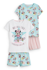 C&A Multipack 2er-Disney-Shorty-Pyjama-4 teilig, Rosa, Größe: 110