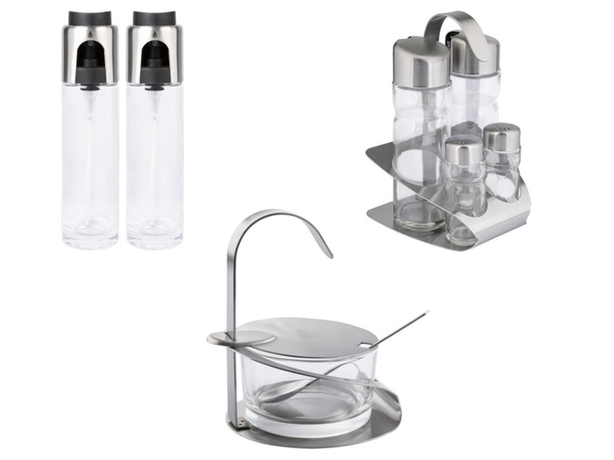 Bild 1 von ERNESTO® Essig- und Öl-Sprüherset, Gewürzsatz, Parmesandose