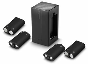 Speedlink JUIZZ USB Dual Charger Ladegerät und Akkus Akku-Ladestation (für Xbox-Series-X/S- und Xbox-One-Controller)