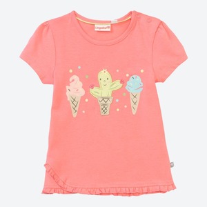 Baby-Mädchen-T-Shirt mit Eistüten-Frontaufdruck