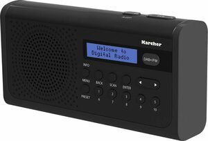 Karcher DAB 2405 Digitalradio (DAB) (Digitalradio (DAB), FM-Tuner, UKW mit RDS)