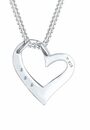 Bild 4 von Elli DIAMONDS Collierkettchen Herz Liebe Diamant (0.06 ct) 925 Silber