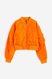 H&M Wattierte Pilotenjacke Orange, Jacken in Größe XXS