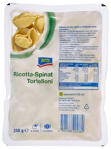 aro Tortelloni Gefüllt Mit Ricotta und Spinat (250 g)