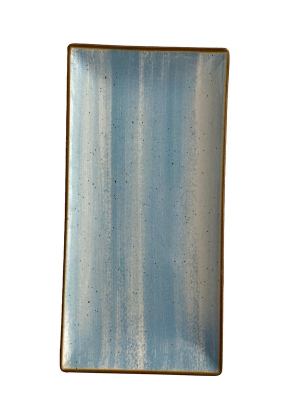 Bild 1 von METRO Professional Platte Madleen Steingut 25 x 14,5 cm Hellblau