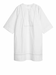 Arket Besticktes Tunikakleid Weiß, Alltagskleider in Größe 36. Farbe: White