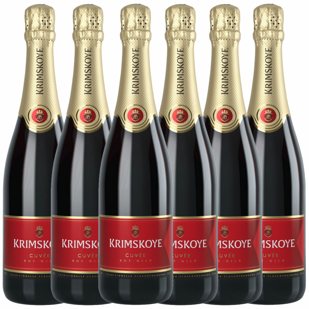 Bild 1 von Krimskoye Krimsekt rot mild - 6er Karton