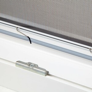 Culex Alu-Fensterbausatz Master Slim 100x120cm braun mit Pollenschutzgewebe