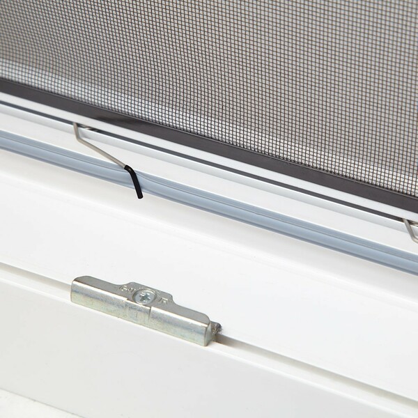 Bild 1 von Culex Alu-Fensterbausatz Master Slim 100x120cm braun mit Pollenschutzgewebe