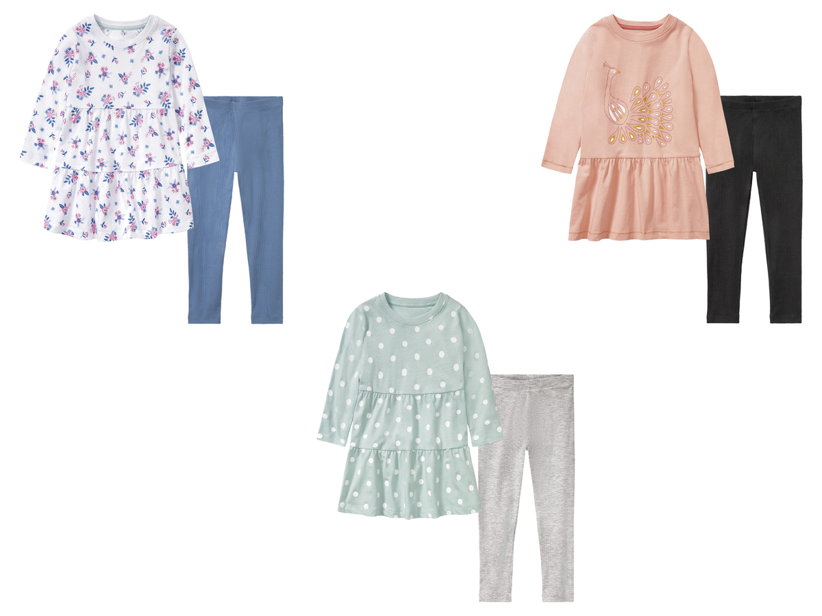 Bild 1 von lupilu® Kleinkinder Mädchen Set, 2-teilig, mit Kleid