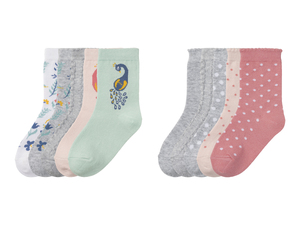 lupilu® Kleinkinder Mädchen Socken, 5 Paar, mit Bio-Baumwolle