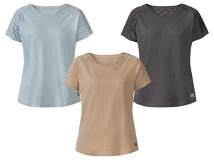 esmara® Damen T-Shirt mit Hanffasern und Bio-Baumwolle