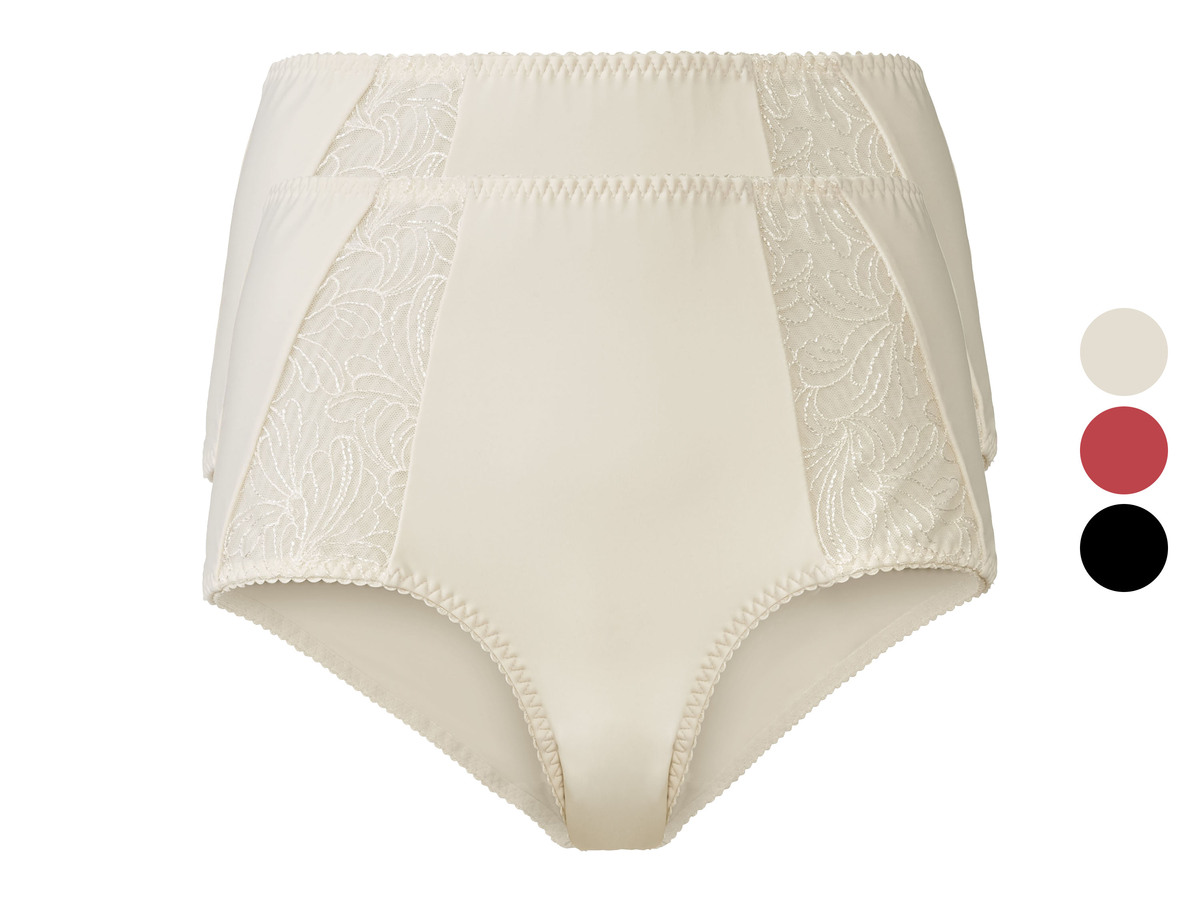 Bild 1 von esmara® Damen Miederslips, 2 Stück, mit eleganter Spitze
