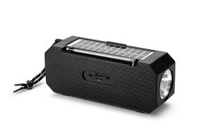 Denver BTG-158 Bluetooth Lautsprecher mit Solar Panel, Radio, Taschenlampe & Akku
